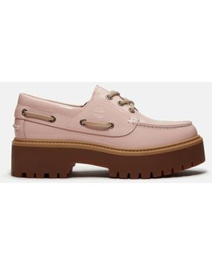 Timberland Stone Street Platform Boat Shoe For - Brown