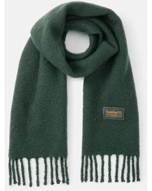 Timberland Woven Tassel Scarf For - Green