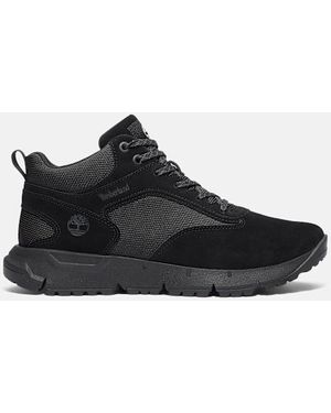 Timberland Voyager Park Mid Trainer For Men In Black, Man, Black, Size: 6.5