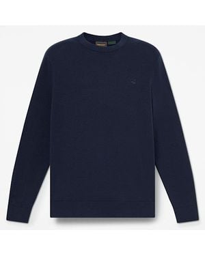 Timberland Oyster River Cotton Crewneck Jumper For - Blue