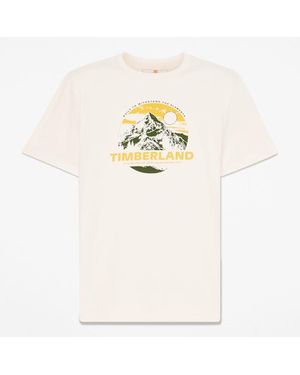 Timberland Mountain Graphic Short-Sleeve T-Shirt For - Natural