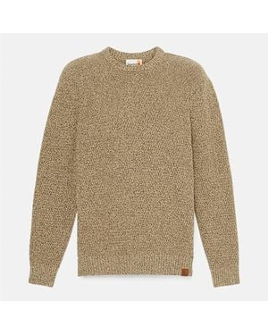 Timberland Cotton Textured Jumper For - Natural