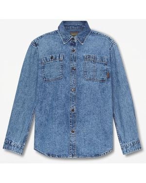 Timberland Denim Long-Sleeve Shirt For - Blue