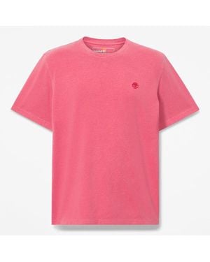 Timberland Dunstan River Garment Dyed Short-Sleeve T-Shirt For - Pink