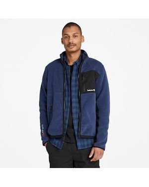 Timberland Sherburne Polartec Fleece Jacket For Men In Dark Blue, Man, Blue, Size: 3xl