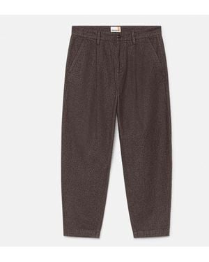 Timberland Claremont Pleated Herringbone Chinos For - Grey