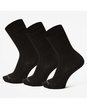 Timberland Chesapeake Crew Sock (3-Pack) - Black