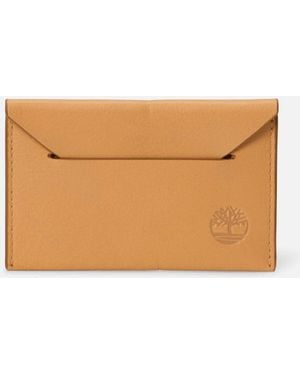 Timberland Acadia Leather Card Holder - Natural