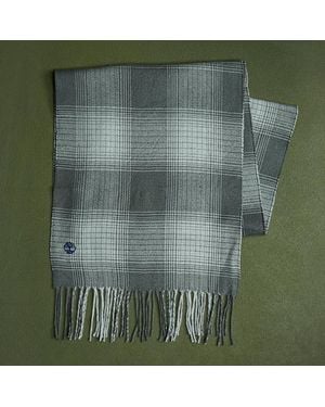 Timberland Plaid Woven Scarf - Green