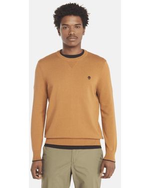 Timberland Johns River Cotton Crewneck Jumper For - Natural