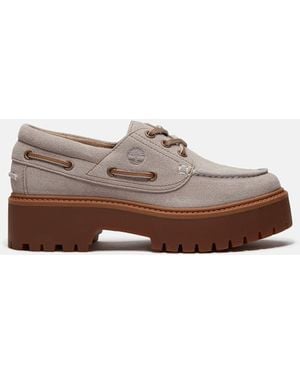 Timberland Stone Street Platform Boat Shoe For - Brown