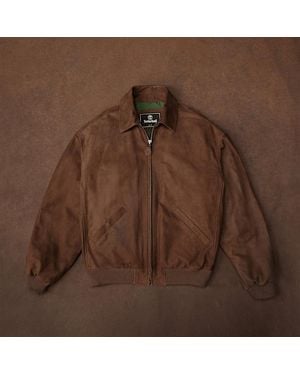 Timberland Limited Release Re-Issue Leather Bomber - Brown