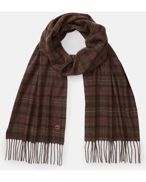 Timberland Plaid Woven Scarf - Brown