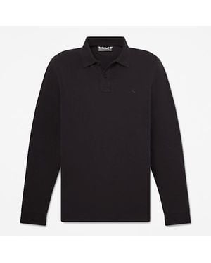 Timberland Oyster River Regular Long-Sleeve Polo For - Blue