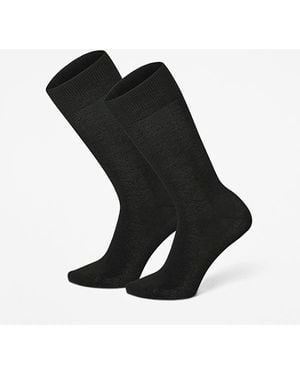 Timberland Knit 2-Pack Dress Sock - Black