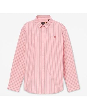 Timberland Multi-Stripe Long-Sleeve Shirt For - Pink