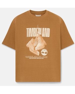 Timberland Rugged Boot Short-Sleeve T-Shirt For - Brown