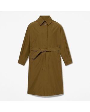 Timberland Water-Repellent Long Mac Coat For - Green