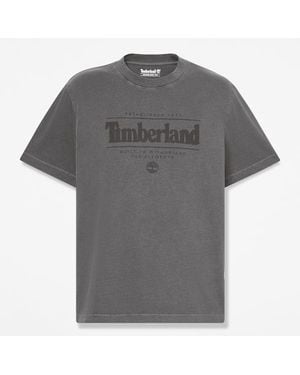 Timberland Garment Dye Short-Sleeve T-Shirt For - Grey