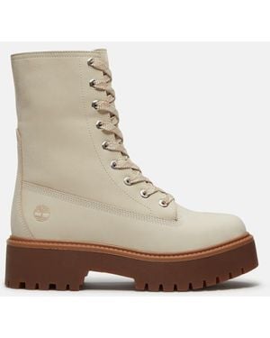 Timberland Stone Street Platform Mid Boot For - Natural