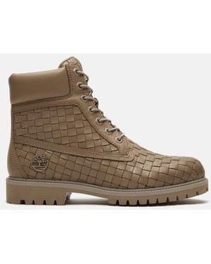 Timberland Textured Premium 6-Inch Boot For - Brown