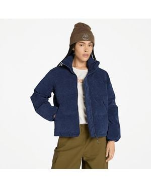 Timberland Welch Mountain Waterproof Corduroy Puffer Jacket For - Blue