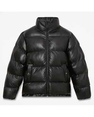 Timberland Welch Mountain Leather Puffer Jacket For - Black