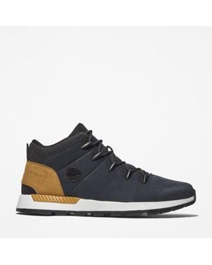Timberland Sprint Trekker Mid Trainer For Men In Dark Blue, Man, Blue, Size: 6.5