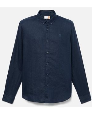 Timberland Mill Brook Linen Shirt For - Blue