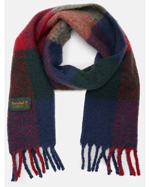 Timberland Woven Tassel Scarf For - Blue