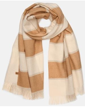 Timberland Reversible Blanket Scarf - Natural