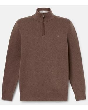 Timberland Williams River Quarter-Zip Jumper For - Brown