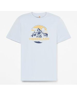 Timberland Mountain Graphic Short-Sleeve T-Shirt For - Blue