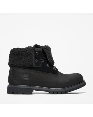 Timberland Warm-Lined Waterproof Roll-Top Boot For - Black
