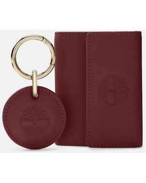 Timberland Trifold W/Fob Set - Red