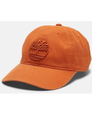 Timberland Soundview Baseball Cap In Orange, Orange