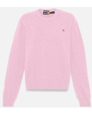 Timberland Merino Crewneck Jumper For - Pink