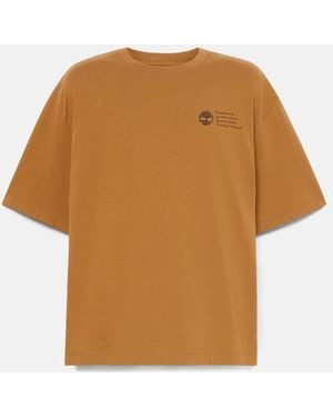 Timberland All Gender "Archive Boot" T-Shirt - Brown