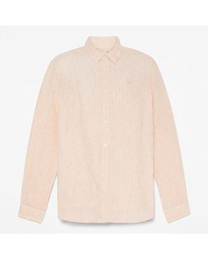 Timberland Mill Brook Regular Fit Linen Shirt For - Natural