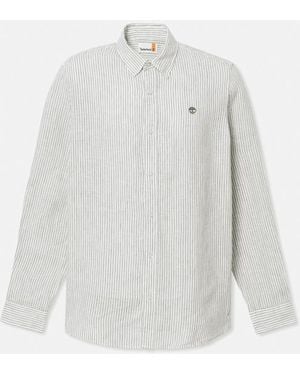 Timberland Mill Brook Regular Fit Linen Shirt For - White