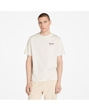 Timberland Rugged Active Gear Back Graphic T-shirt For Men In White, Man, White, Size: 3xl - Natural