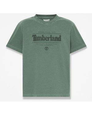 Timberland Garment Dye Short-Sleeve T-Shirt For - Green