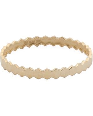 TJ Maxx 10Kt Hexagon Band Ring - Metallic