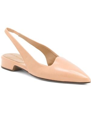 TJ Maxx Patent Leather Slingback Shoes With Wrapped Heel For - Pink