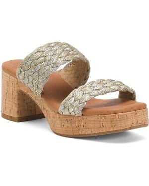 TJ Maxx Leather Cairo Sandals For - Multicolor