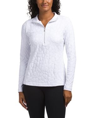 TJ Maxx Quarter Zip Base Layer Top For Nylon - White