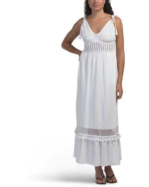 TJ Maxx Linen Blend Cyrus Dress For Cotton/Linen/Viscose - Gray