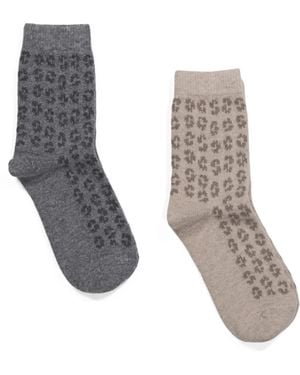 TJ Maxx 2Pk Cashmere Blend Socks For Nylon/Spandex/Wool - Gray