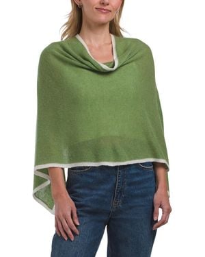 TJ Maxx Cashmere Cowl Neck Poncho For - Green