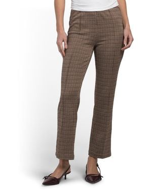 TJ Maxx Petite Pull On Knit Jacquared Pants For Nylon/Spandex/Rayon - Gray